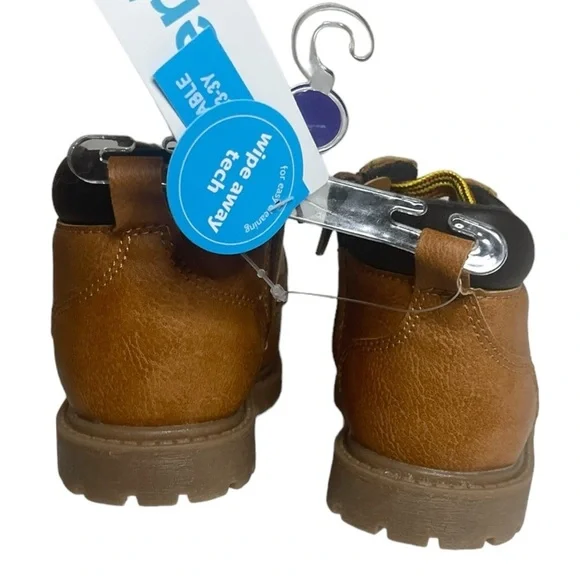 Toddler's Brown Hiking Boot Carters Size 9 - Picture 4 of 5